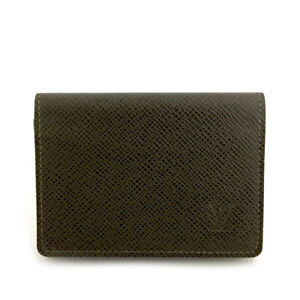 Louis Vuitton Taiga Pochette Cartes Visite Leather Card Case /N0892
