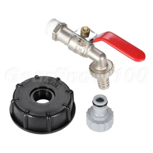 IBC Tank Tap Adapter Brass Tap 1/2"" &Detachabletap Connector Valve Fitting Part - Afbeelding 1 van 12