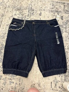 INC Jean Shorts Women's Plus Size 24W Bermuda Denim NWT - Picture 1 of 7