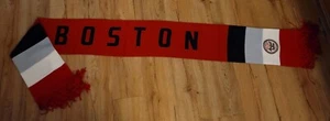 Boston Red Sox Mitchell & Ness Baseball Fringed Reversible 7 Foot Knit Scarf New - Picture 1 of 6