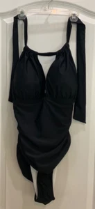 Traje de baño Cupshe de una pieza para mujer talla grande lazos traseros detrás del cuello nuevo con etiquetas 143 - Imagen 1 de 8