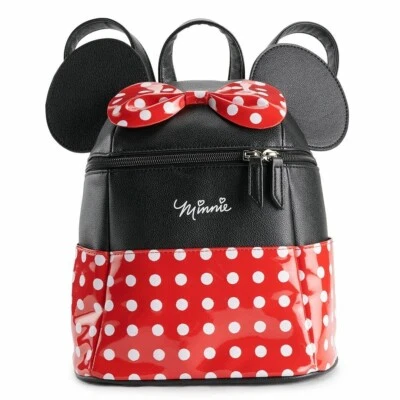 Mini Mochila Disney Minnie Mouse com Arco 10"-Parque Viagem-Nova com etiquetas Frete Grátis - Imagem 1 de 4