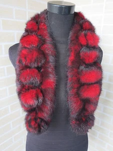 100% Real rabbit fur scarf/ fur collar/wrap/cape  fashion 5colors shipping free - Picture 1 of 20