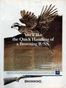 1975 Browning B/SS Shotgun Original Color Print Ad - Picture 1 of 1