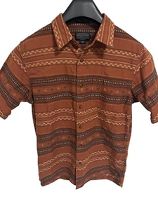 Pendleton Woolen Mills Size Medium Aztec Button Down Short Sleeve Shirt Casual - Picture 1 of 6