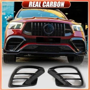 Cubierta de ventilación de aire con aletas delanteras de carbono real apta para cupé Benz W167 GLE450 GLE63 GLE53 - Imagen 1 de 12