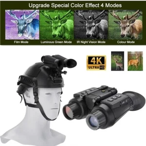 Night Vision Binoculars 850nm IR Digital Head Mount Hunting Camping Equipment - Picture 1 of 6