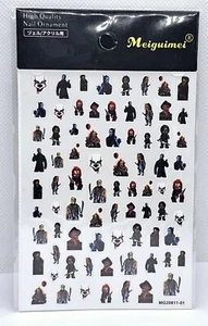 Halloween nail stickers ,calcomonias para Uñas Chucky,halloween Decals - Picture 1 of 1