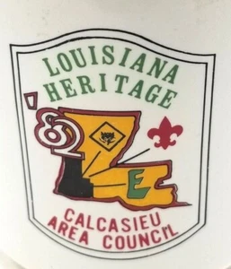 1982 Louisiana Heritage BSA Calcasieu Area Council Coffee Mug Cup Vintage (K11B) - Picture 1 of 7