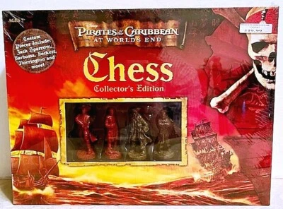 PIRATES OF THE CARIBBEAN AT WORLD’S END CHESS GAME-2007 COLLECTOR’S ED-SEALED - Image 1 of 4