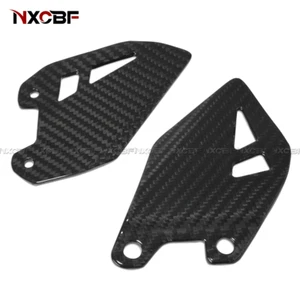 For 2020+ Kawasaki Z H2/SE Carbon Fiber Rearset Foot Peg Mount Heel Guard Plates - Picture 1 of 6