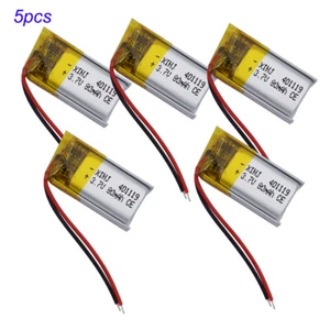 Batteria 3,7 V 80 mAh Li-Polymer Li 401119 Li-ion per GPS navigatore satellitare auricolare Bluetooth - Foto 1 di 9