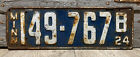 1924 Minnesota License Plate #149-767 B MINN ‘24