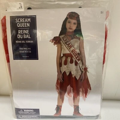 Scream Queen Prom Carrie Suit Yourself Child Small 4-6 Halloween Child Costume - Image 1 of 4