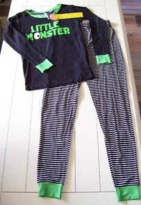 Jaclyn Intimates Kids 2 Pc Little Monster Soft Shirt Pants Pajamas Halloween L - Picture 1 of 4