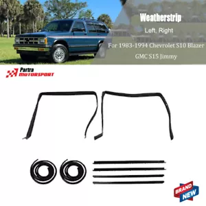 Fit For 83-94 Chevy S10 Blazer GMC S-15 Jimmy Rubber Weatherstrip Door Seal Kit - Bild 1 von 11