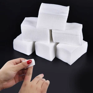 900Pcs Lint Free Nail Art Wipes Paper Pad Tips Glue Polish Remover Clean wipe - Picture 1 of 9