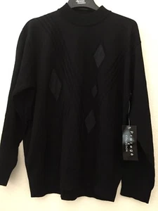 Protege Collection X Large Sweater Black Diamond Patch Wool Blend Lightweight - Picture 1 of 11