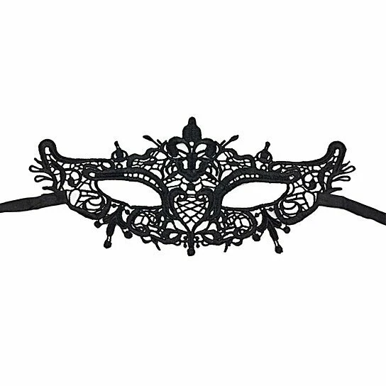 Black Lace Mask Sexy Masquerade Eye Face Eyemask Women Party Halloween Hot 04 - Image 1 of 1