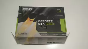 MSI GEFORCE GTX 1050 TI 4GB WITH BRACKET *BOX ONLY NO GPU* (NO VIDEOCARD) - Picture 1 of 3