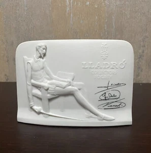 1985 Lladro Collectors Society Advertising Don Quixote Figurine Plaque - Picture 1 of 5