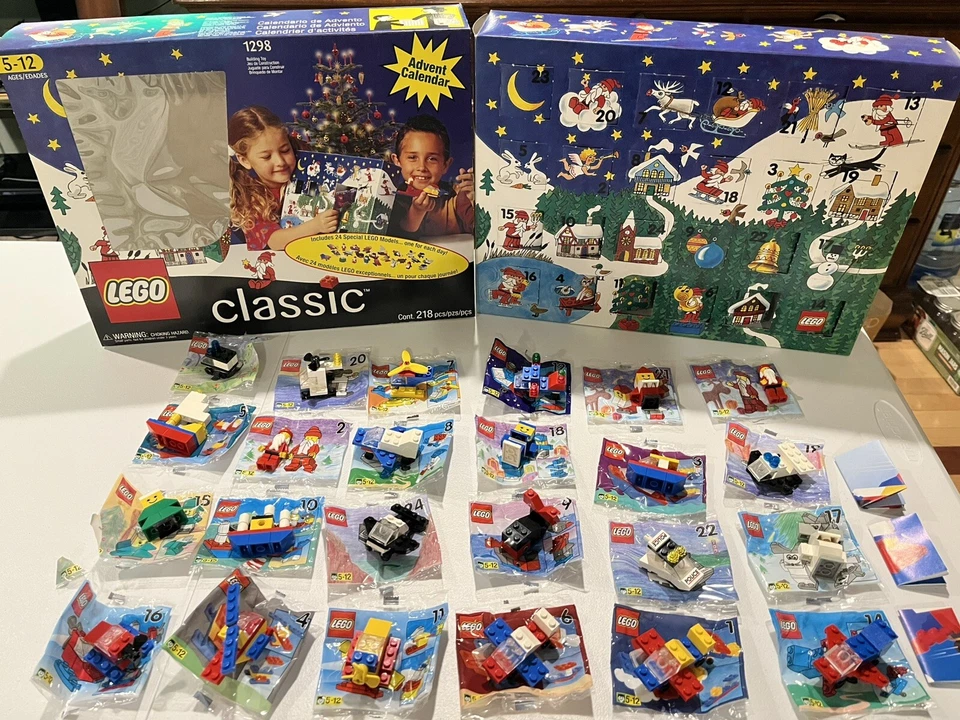 Vintage Lego 1998 Holiday Advent Calendar Set 1298  100% COMPLETE Box MINTY - Image 1 of 4