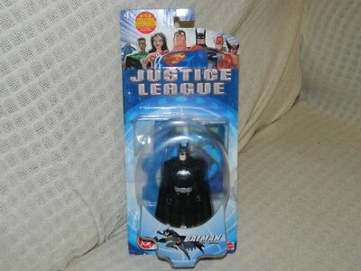 Justice League Batman Action  Figure 2003 Mattel 5" Black Suit NEW - Image 1 of 4