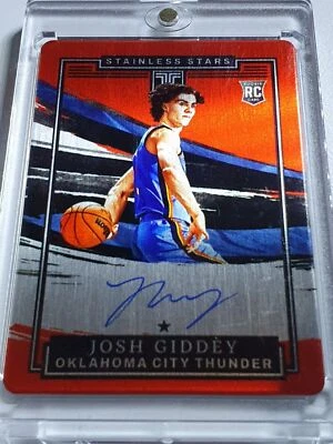 2021 Impeccable Josh Giddey Rookie AUTO FOTL RED /18 RC Autograph - Very Rare - Image 1 of 4