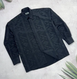Vintage Versace Classic V2 Shirt Medusa Monogram & Runes Logo size M - L - Picture 1 of 19