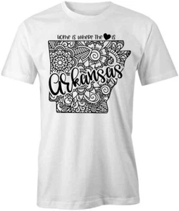 STATE MANDALA ARKANSAS TShirt maglietta maniche corte cotone ABBIGLIAMENTO CUORE S1WSA768 - Foto 1 di 5
