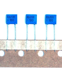 50 EPCOS Metallized Polyester MKT Boxed Capacitor 0.082uF 82n 100V J ±5% B32529C - Picture 1 of 5