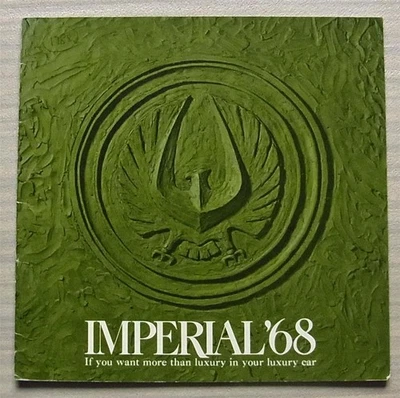 CHRYSLER IMPERIAL USA 1968 Car Sales Brochure #81-105A-8036 LeBaron CROWN Sedan - Image 1 of 4