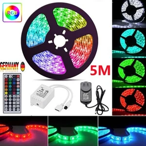 5M LED RGB Stripe Leiste Streifen 5050 SMD Band Lichterkette Lichtschlauch DHL - Bild 1 von 10