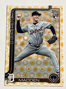 2025 Topps Serie 2 Ty Madden Sun Parallel RC Detroit Tigers #483 - Imagen 1 de 2