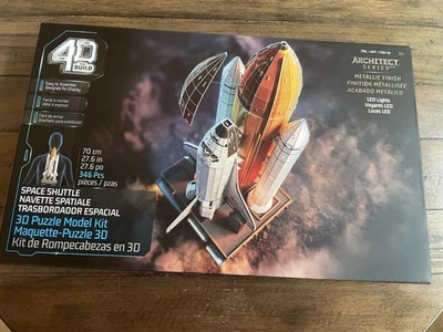 Kit de modelo 3D Build Architect Series ônibus espacial com luzes LED 346 peças idade 12+ - Imagem 1 de 4