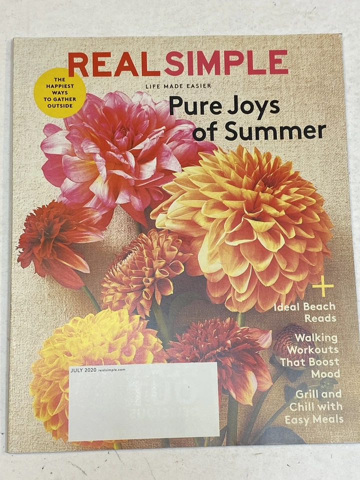 Real Simple Magazine July 2020 Pure Joys of Summer Ideal Beach Reads Easy Meals - Image 1 of 1