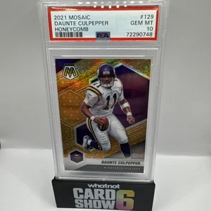 2021 Panini Mosaic Honeycomb #129 Daunte Culpepper PSA 10 - CASE HIT SSP - POP 4 - Picture 1 of 2