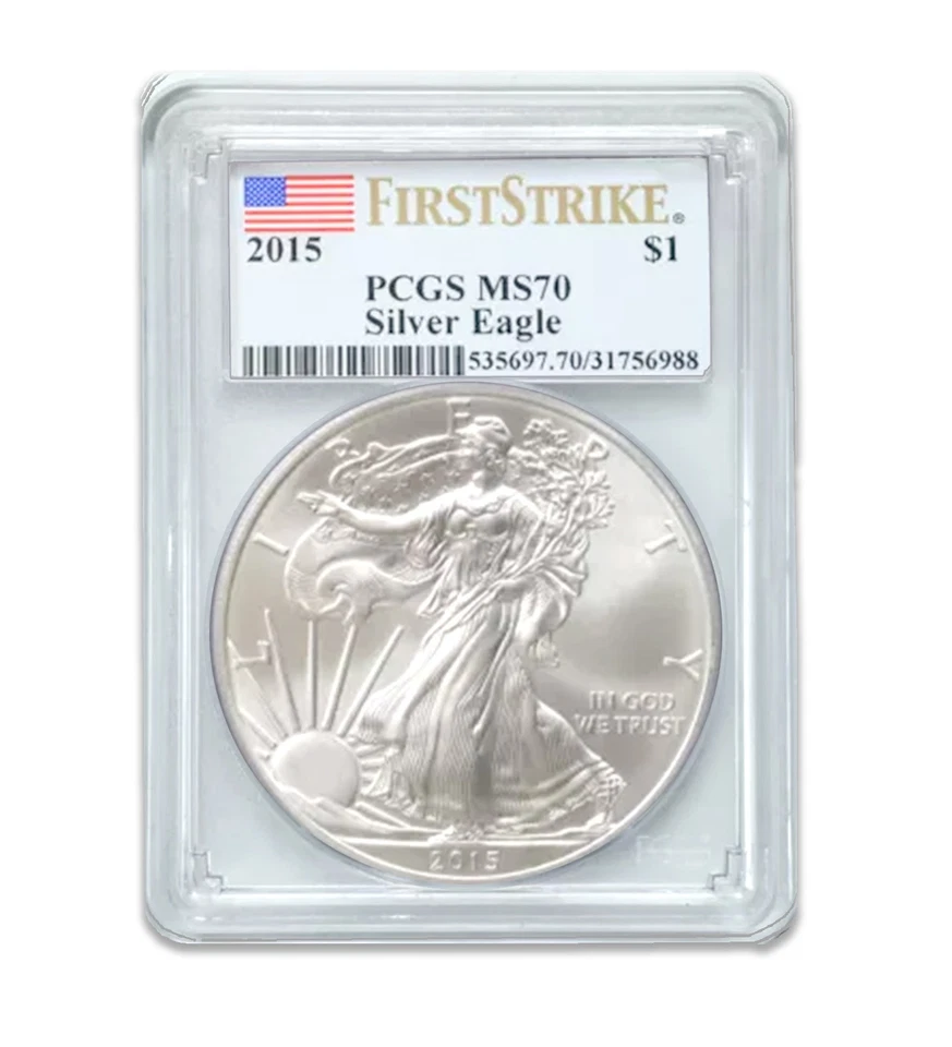 2015 $1 American Silver Eagle MS70 PCGS - First Strike - Image 1 of 1