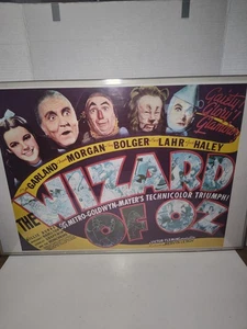 Wizard of Oz 1939 Lithograph M-081 28x20 Portal Pub Clear Frame - SEE PICS - Picture 1 of 6