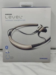 Samsung Level U EO-BG920 Wireless Bluetooth Headphones In-Ear Neckband Gold New - Picture 1 of 5