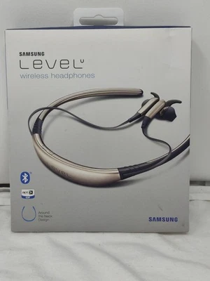 Samsung Level U EO-BG920 Wireless Bluetooth Headphones In-Ear Neckband Gold New - Image 1 of 4
