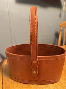 Bolso de Mano Baeks Cesta de Cuero Hecho en EE. UU. KS - A 010 - Imagen 1 de 7