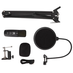 USB Mic 25mV/Pa Sensitivity 20HZ To 20KHZ Smart Noise Reduction With Real Tim FY - Afbeelding 1 van 24