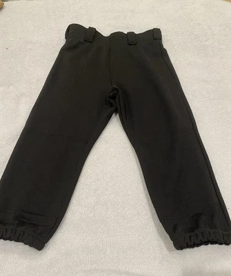 Rawlings Boys Pants Baseball Athletic Black Drawstring Cinch Ankle Size X Small - Image 1 of 4