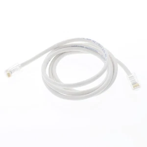 Leviton 05EPC-5W 5' White Gigamax Cat 5E Patch Cable 5 Feet Network Cord - Picture 1 of 5