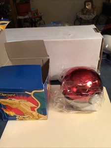 1999 Pokémon 23kt Plated Gold Encased Card #06 Charizard Was Sealed Blue Box - Bild 1 von 10