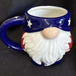 Cracker Barrel Ceramic 18oz Patriotic Gnome Mug BB01B26025 - Picture 1 of 5