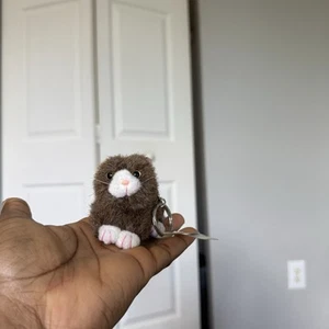 Vintage Takara Nervous Kingdom Schnur tanzende braune Katze Plüsch Schlüsselanhänger FUNKTIONIERT neu - Bild 1 von 5