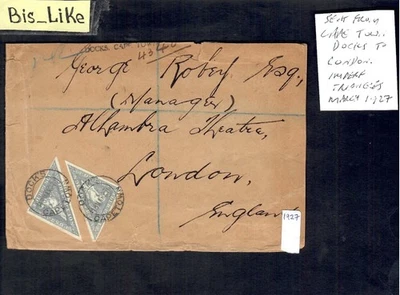 BIS-LIKE:cover GB Col.  South Africa  to England 1927 LOT 07 NV 170 - Image 1 of 2