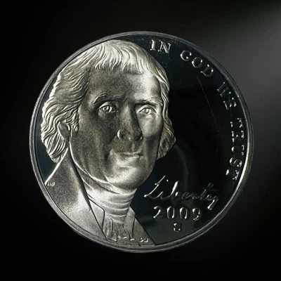 S San Francisco Jefferson 2009 prueba de níquel brillante sin circular (BU) Foto 1 de 2